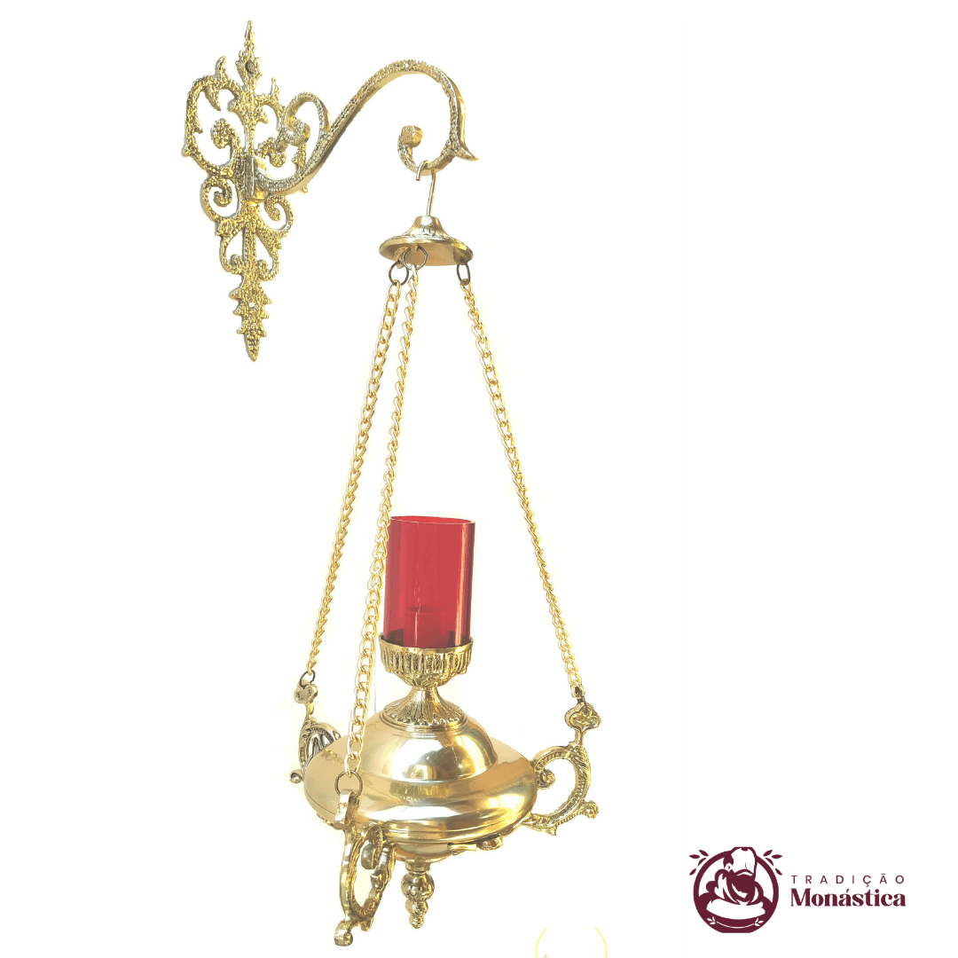 Lâmpada Do Santíssimo Grande - Feita Em Bronze - 1
