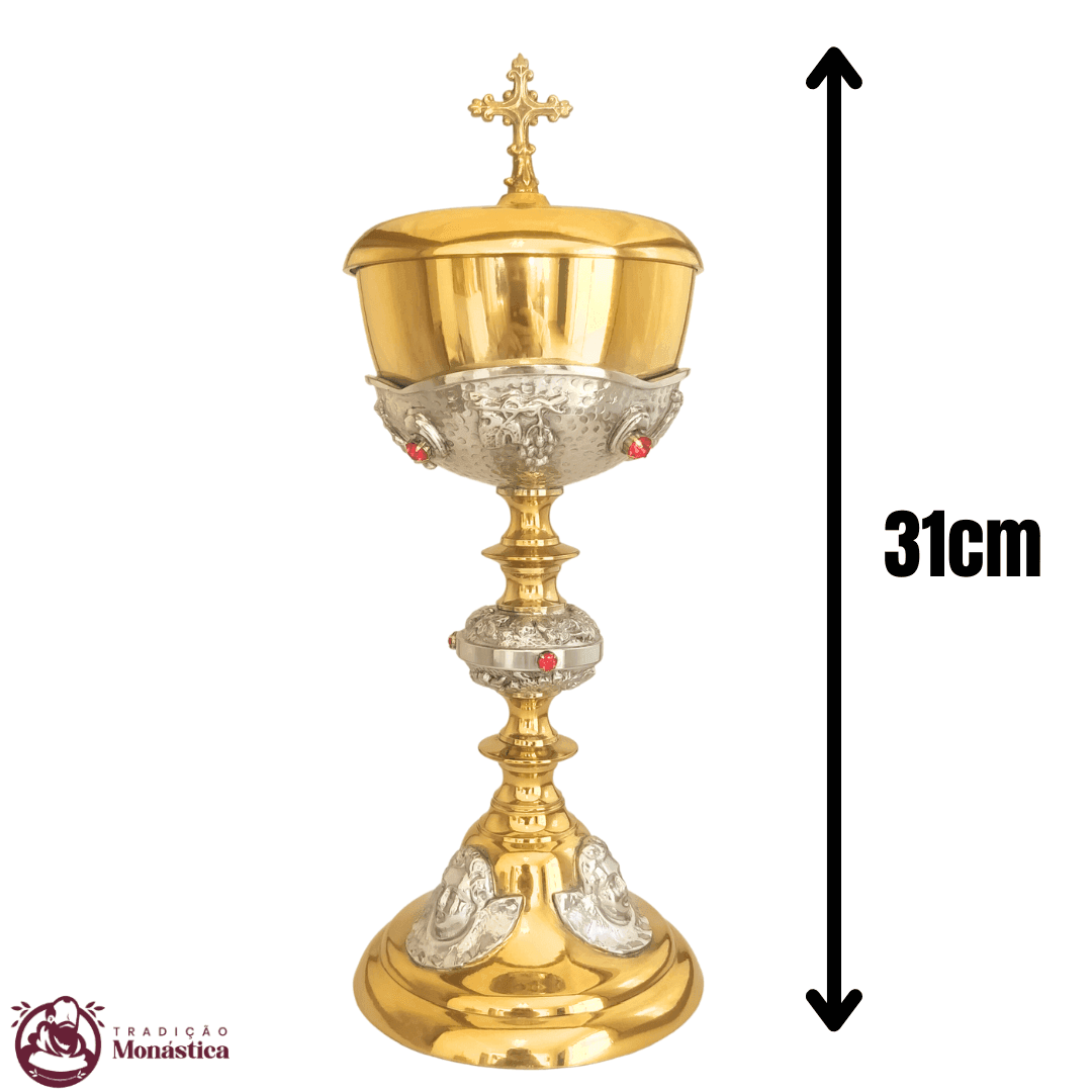 Ambula com Detalhes de Anjos - Banhada em Ouro - 5