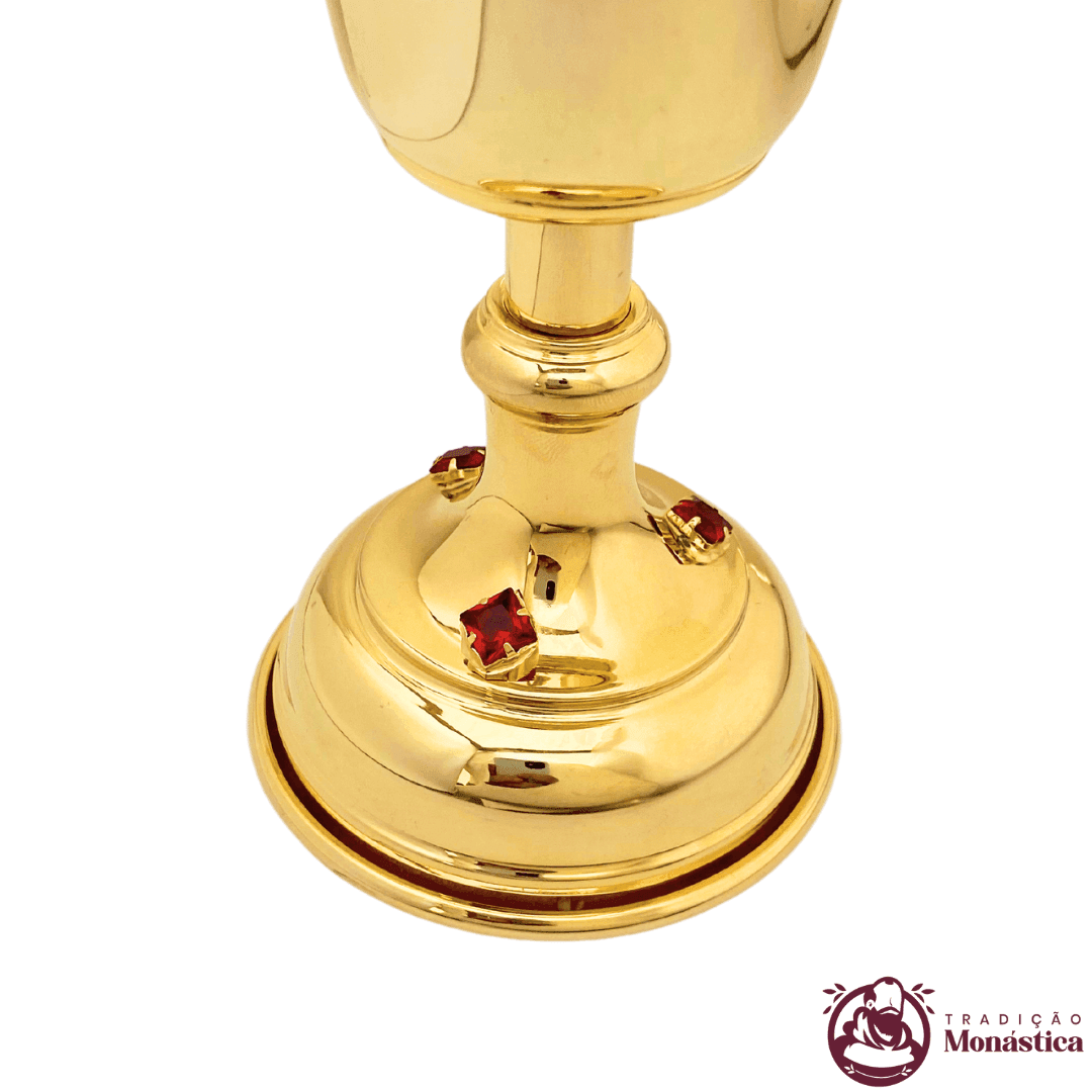 Cálice com Detalhes em Pedras Vermelhas - Pequeno - 2