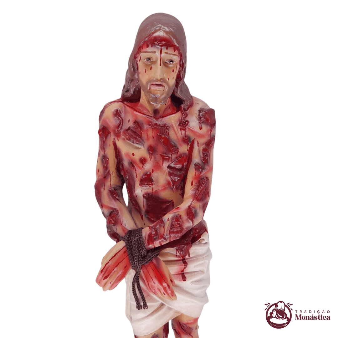 Imagem feita de Resina de Jesus Flagelado - 90cm   - 3