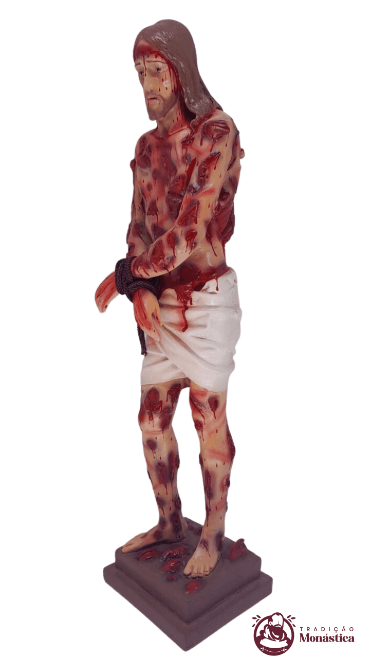 Imagem feita de Resina de Jesus Flagelado - 90cm   - 5