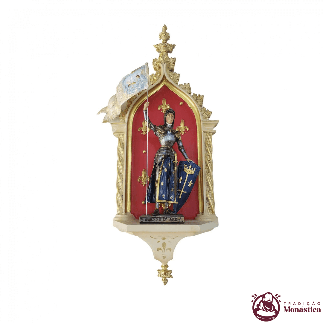 Imagem Santa Joana D'Arc com Peanha Oratório  - 2