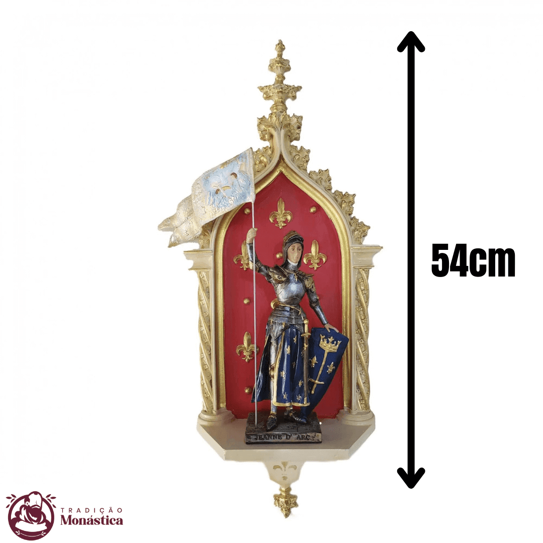 Imagem Santa Joana D'Arc com Peanha Oratório  - 5