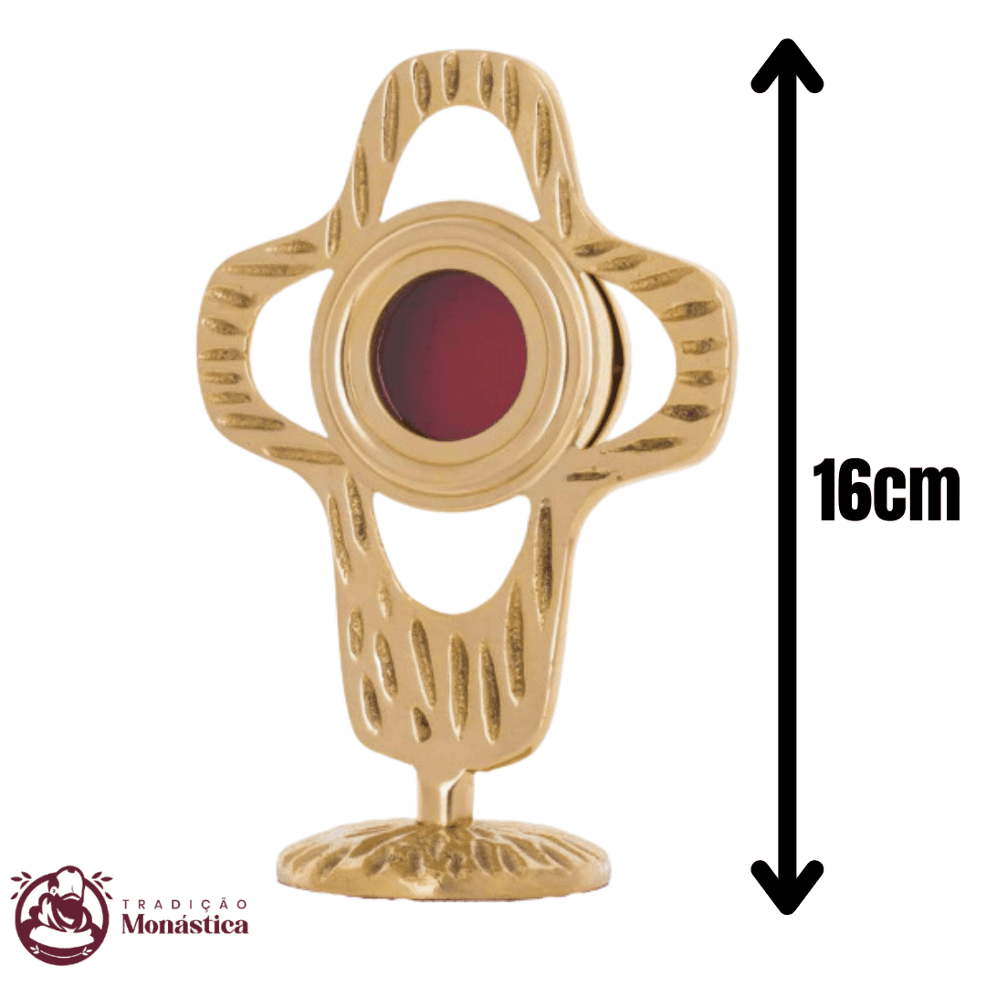 Relicário Católico em formato de Cruz Pequeno - 16cm - 2