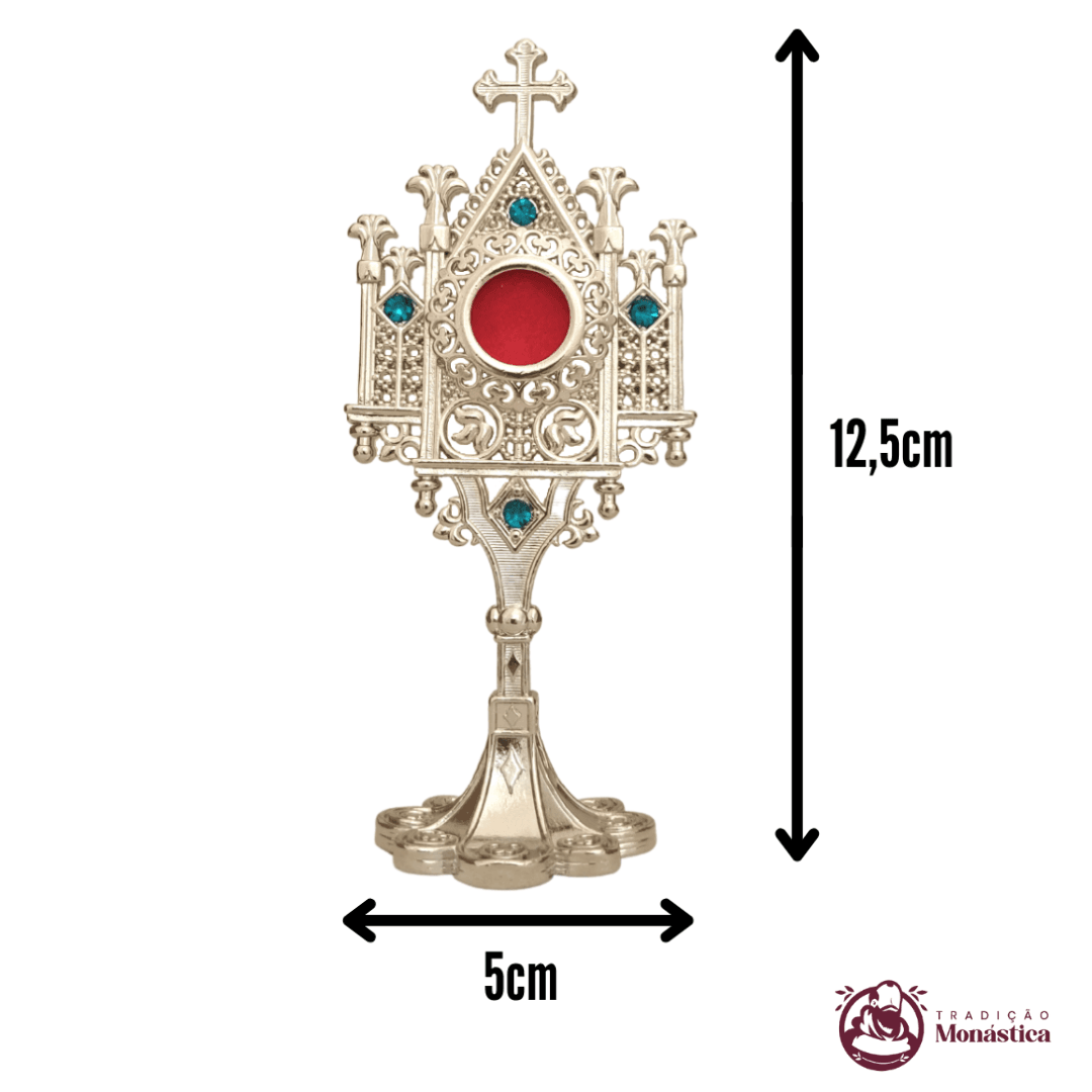 Relicário Pequeno estilo Gótico Níquel - 04 - 5
