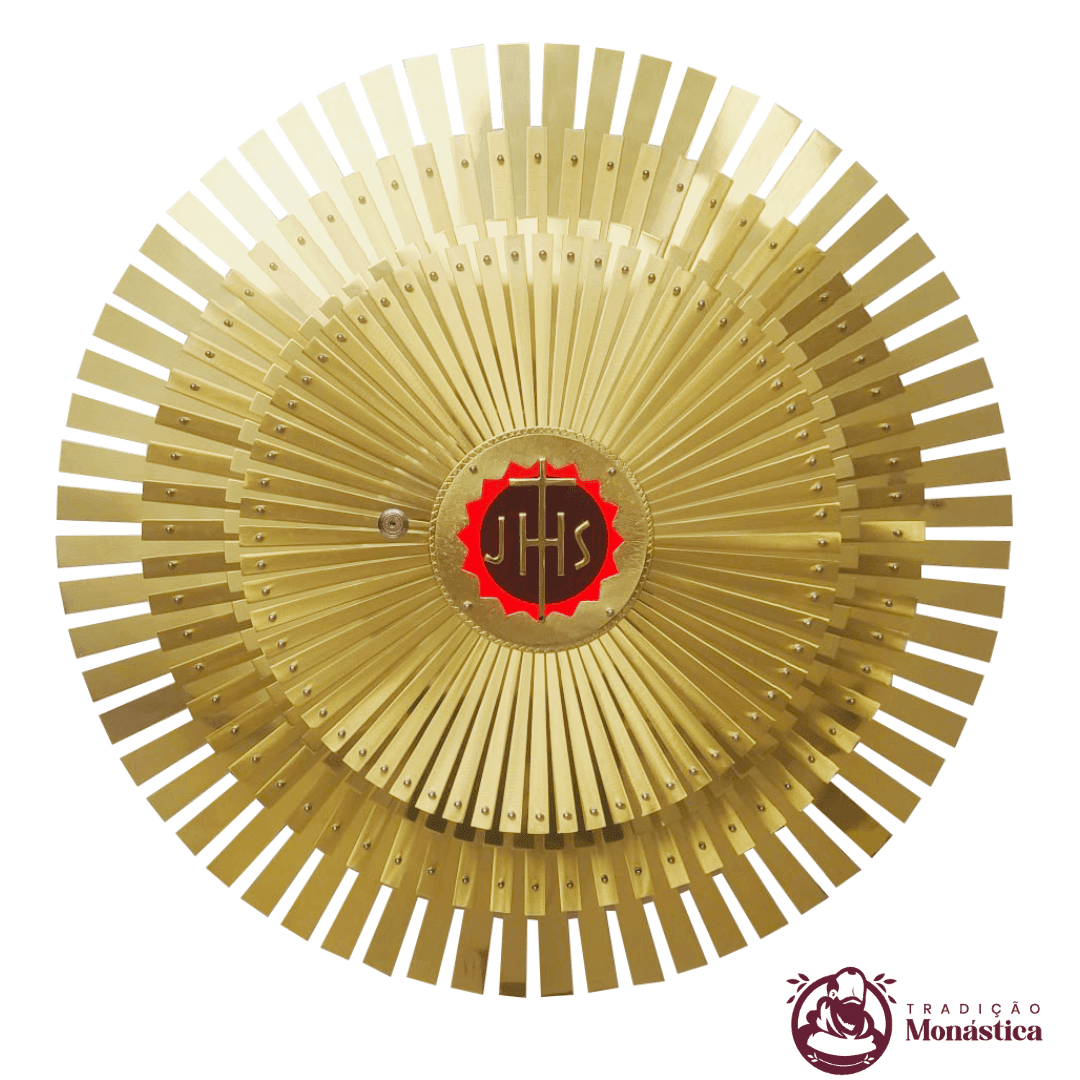 Sacrário JHS Raiado Redondo com Luz Frontal - para Embutir na Parede - 1