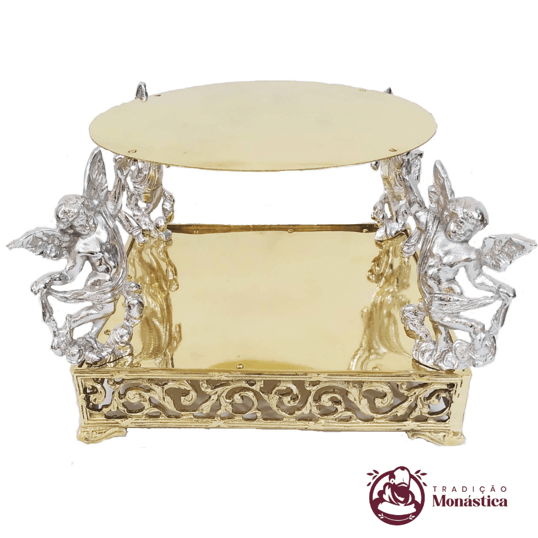 Suporte para Ostensório com Anjos - Base - 21cm de Altura - 1