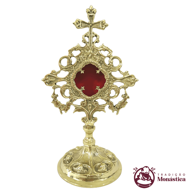 Relicário Dourado Trabalhado  - 30cm