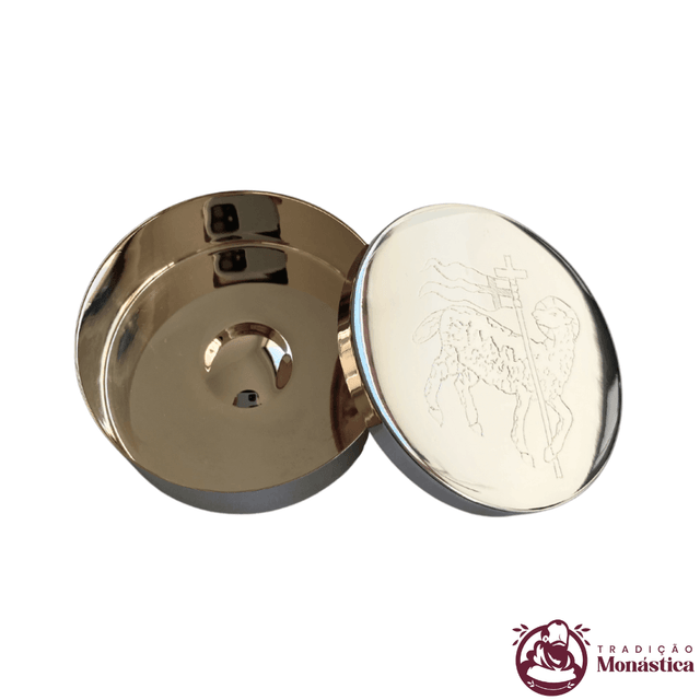 Teca para Hóstia de 5cm - Banhada em Níquel