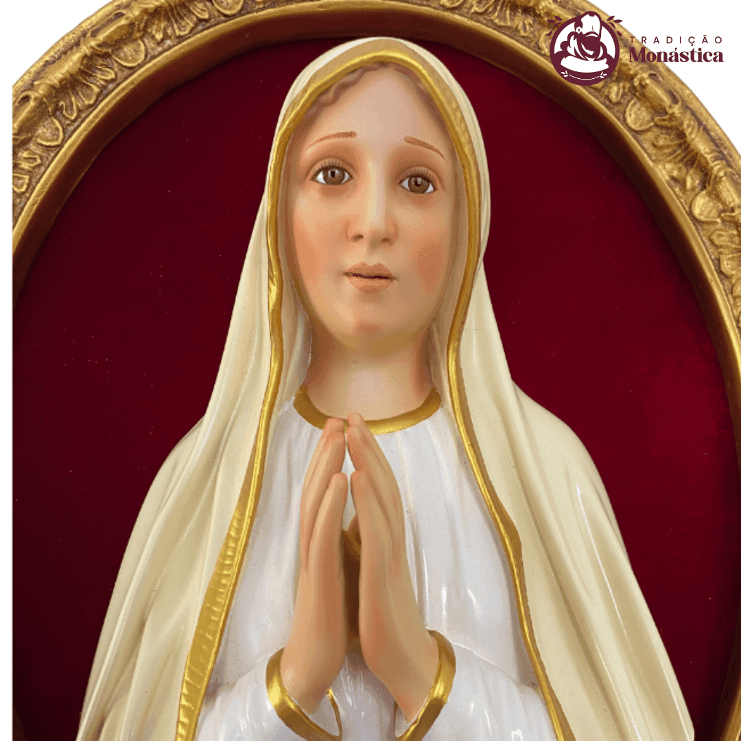 Busto de Nossa Senhora de Fátima Imaculado Coração - 4