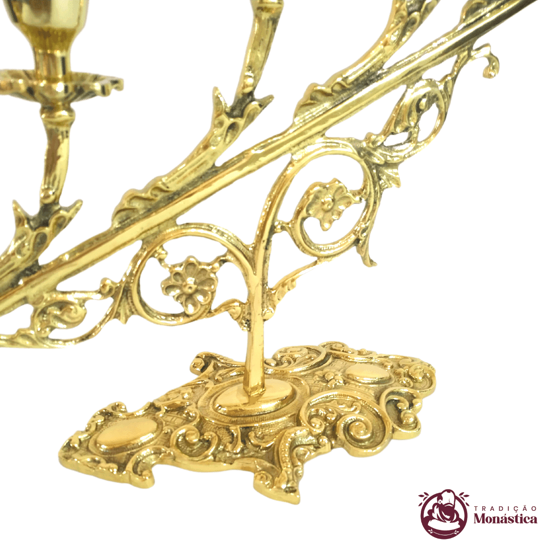 Castiçal/Candelabro 7 Velas - feito em Bronze - 2