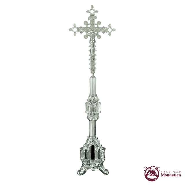 Cruz para Altar - Gótico - Niquelado Cruz para Altar - Gótico - Niquelado