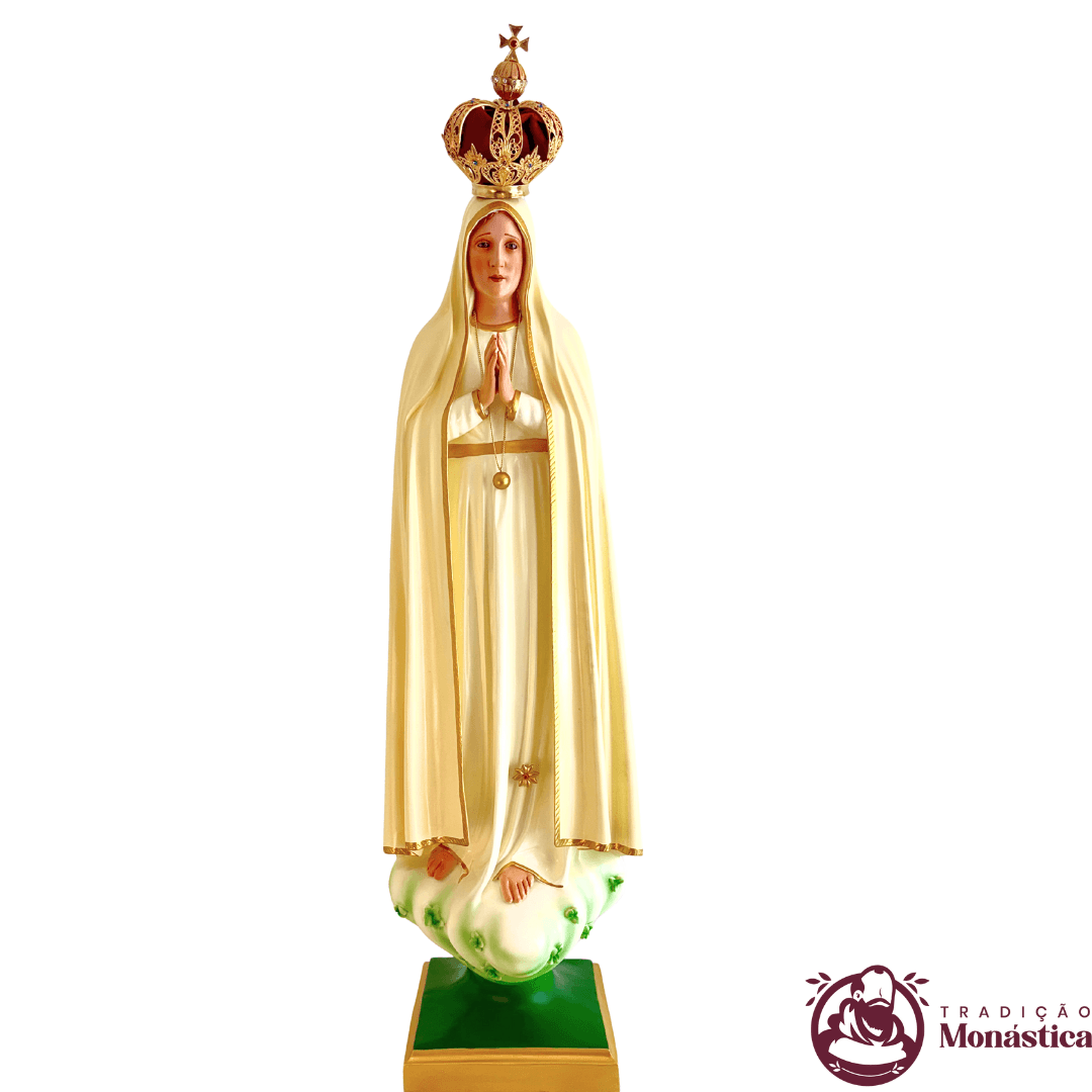 Imagem Escultura Nossa Senhora de Fátima 120cm - 1