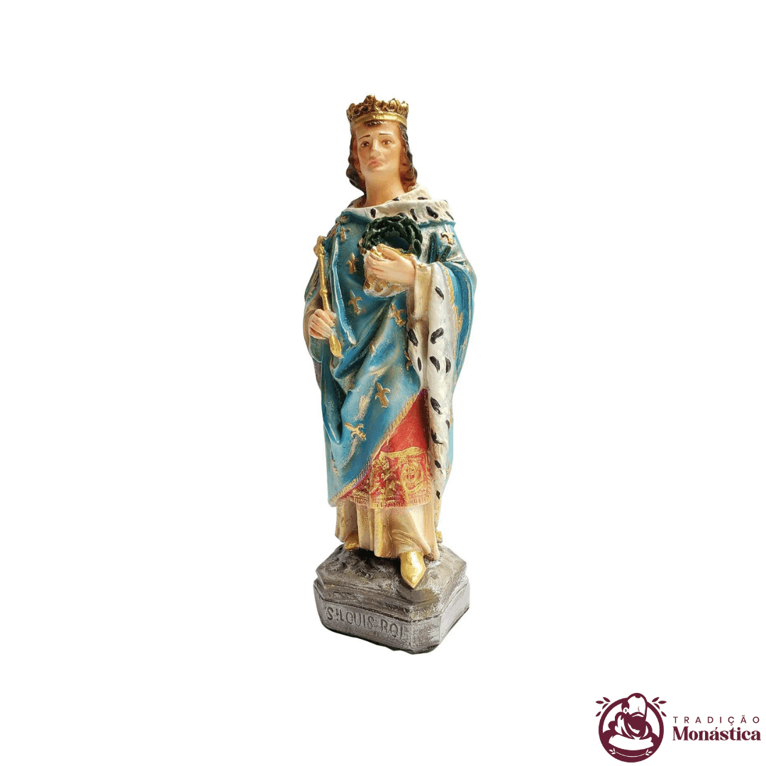 Imagem Escultura São Luis IX Rei da França - Policromado - 2