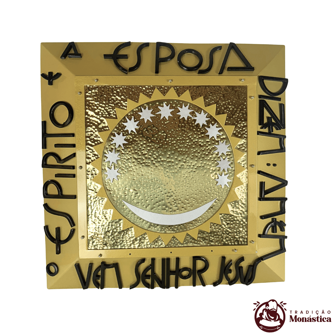 Nicho de Nossa Senhora Aparecida Feito em Metal - 60 x 60cm - 2