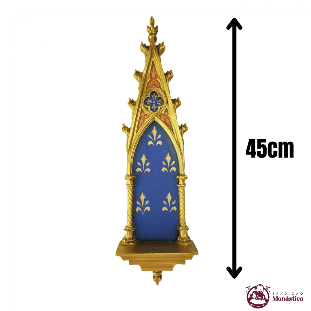 Peanha Oratório Gótico 45cm Azul - 7