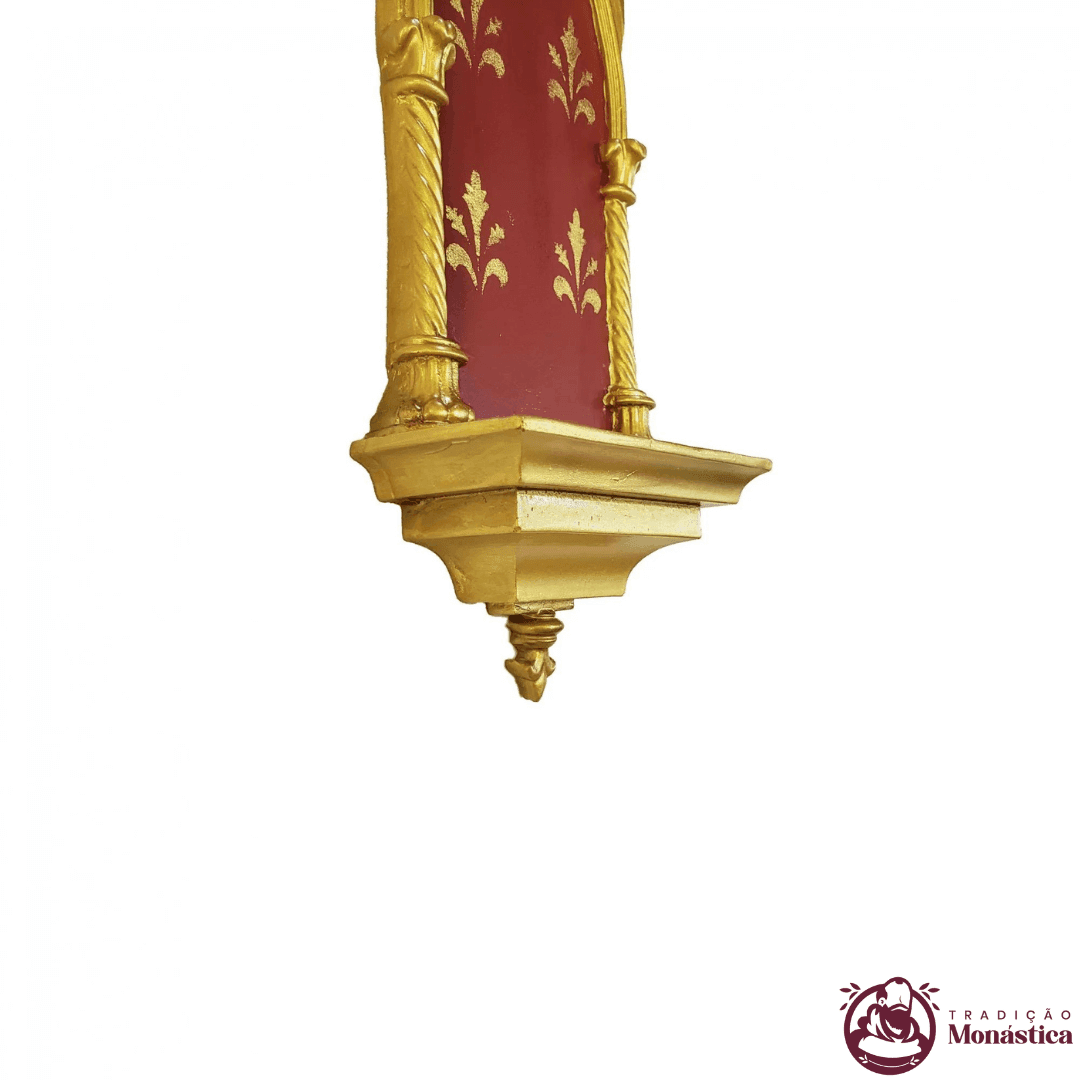 Peanha Oratório Gótico 45cm Vermelha - 4