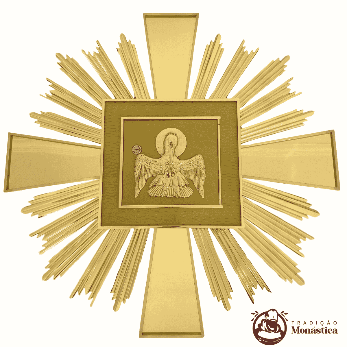 Sacrário Raiado com Aplique Pelicano - para Embutir na Parede Sacrário Raiado com Aplique Pelicano - para Embutir na Parede