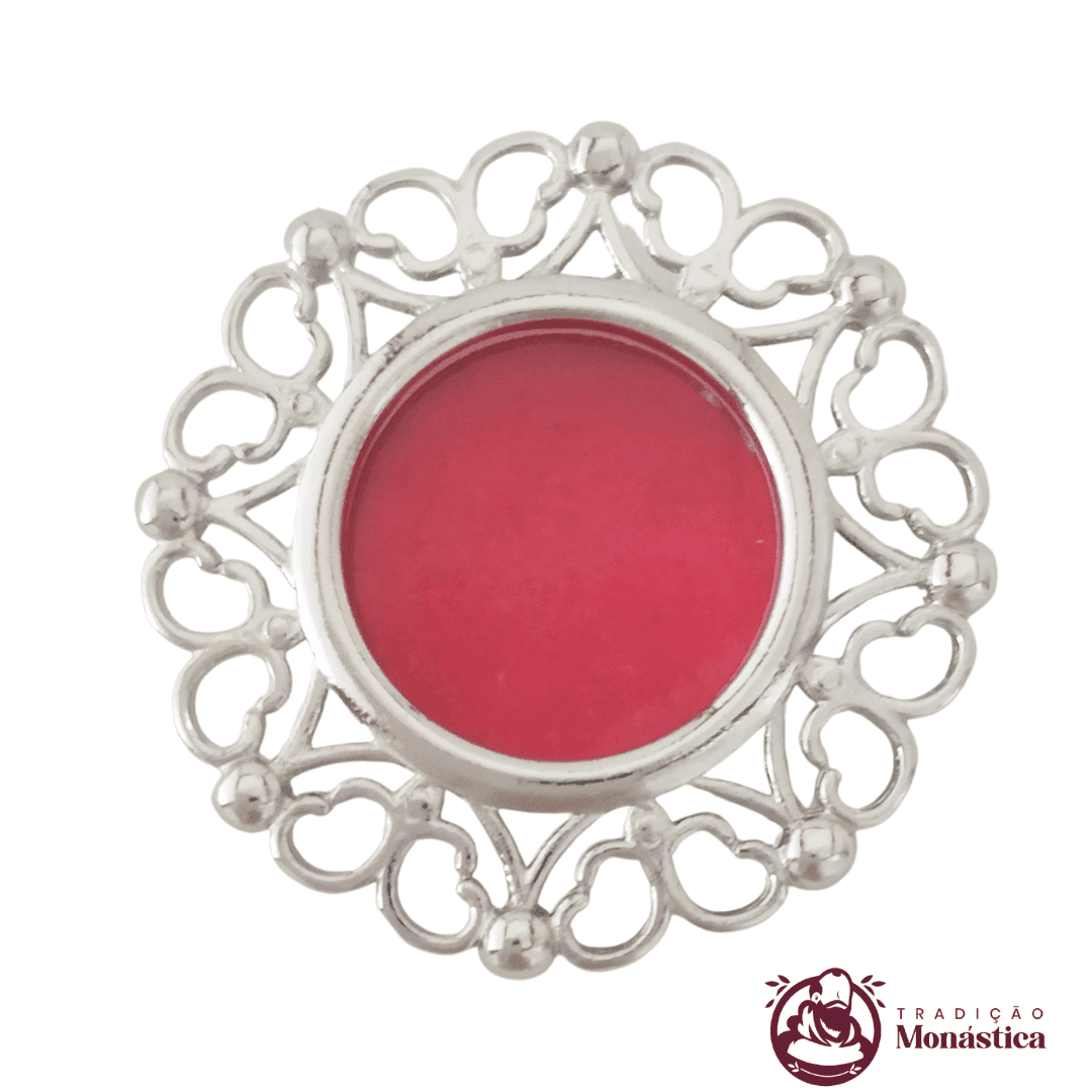 Teca Grande para Relíquia de Santos Niquelada - Prata -TE12 - 1