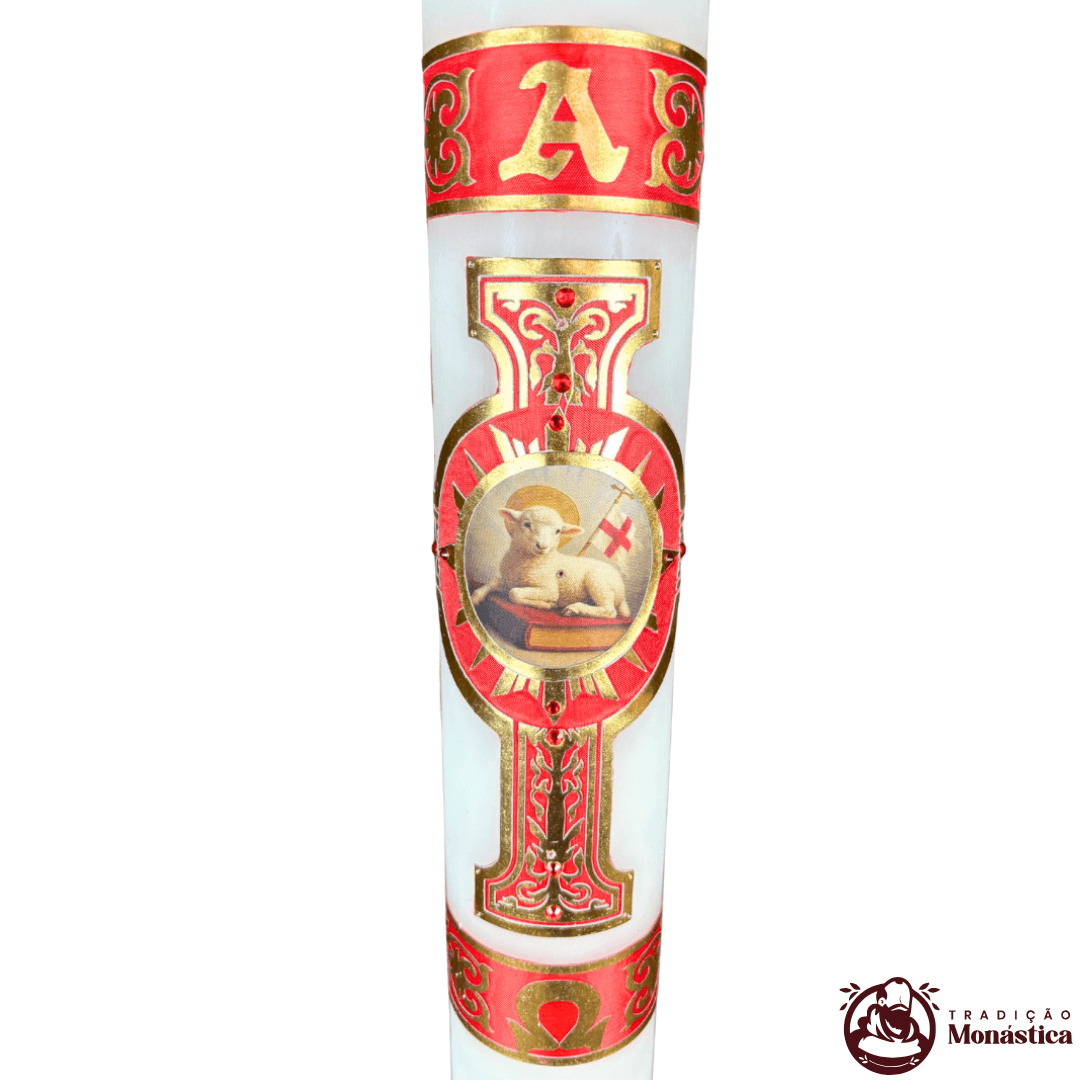 Vela Círio Pascal - Aplicação Cordeiro 01 - 2