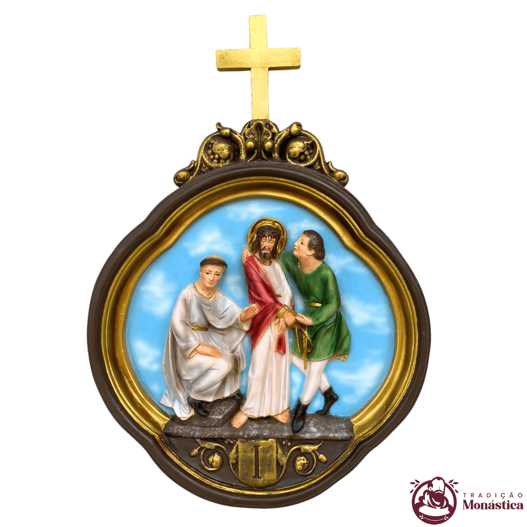 Via Sacra feita em Resina com 15 Estações - Colorido - 1